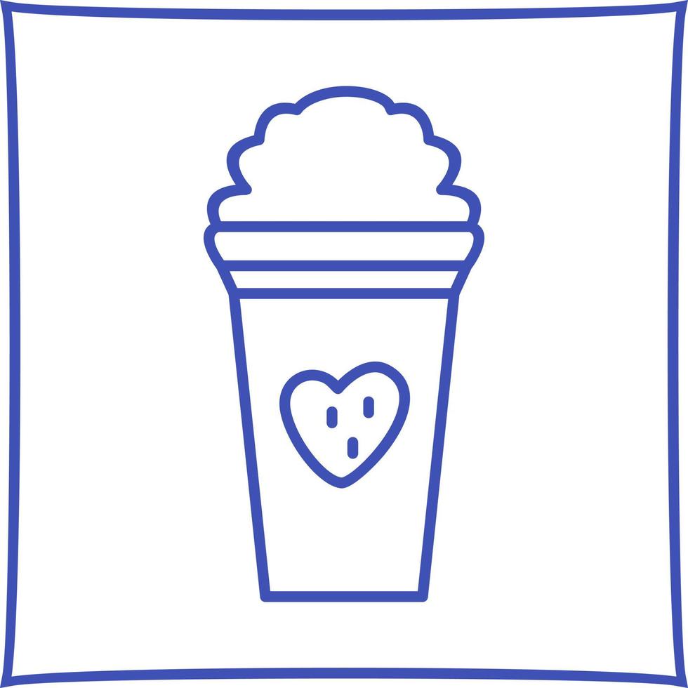 Unique Strawberry Milkshake Vector Icon