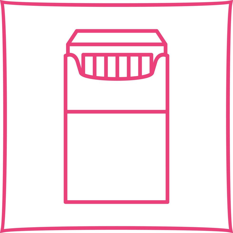 Unique Packet of Cigarettes Vector Icon