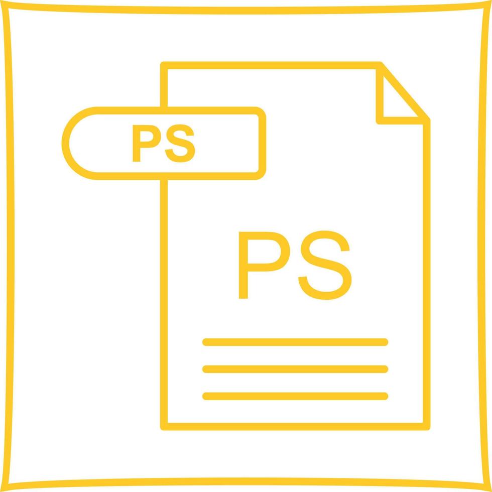 PS Vector Icon