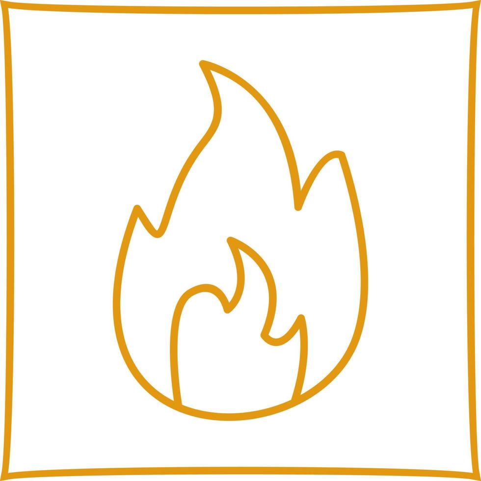 Unique Flame Vector Icon