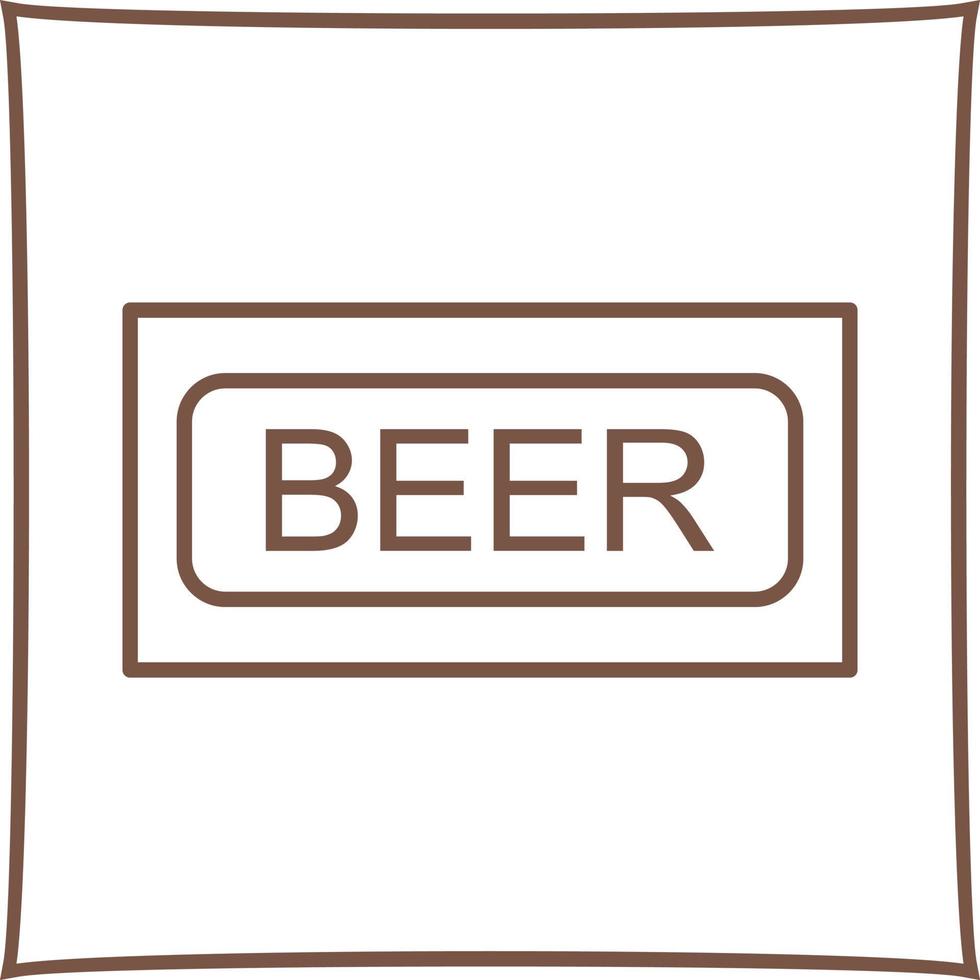 Beer Sign Vector Icon