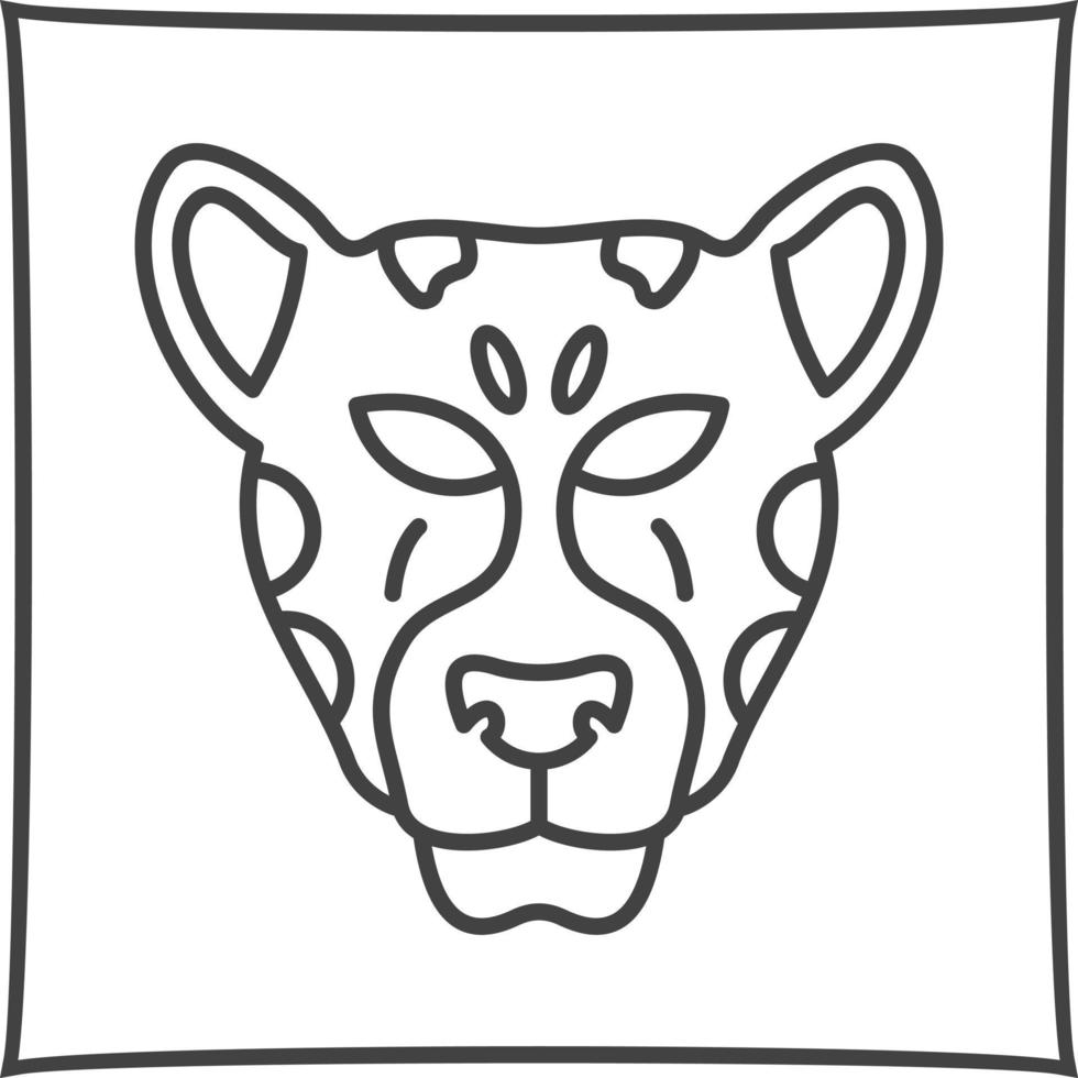 icono de vector de leopardo