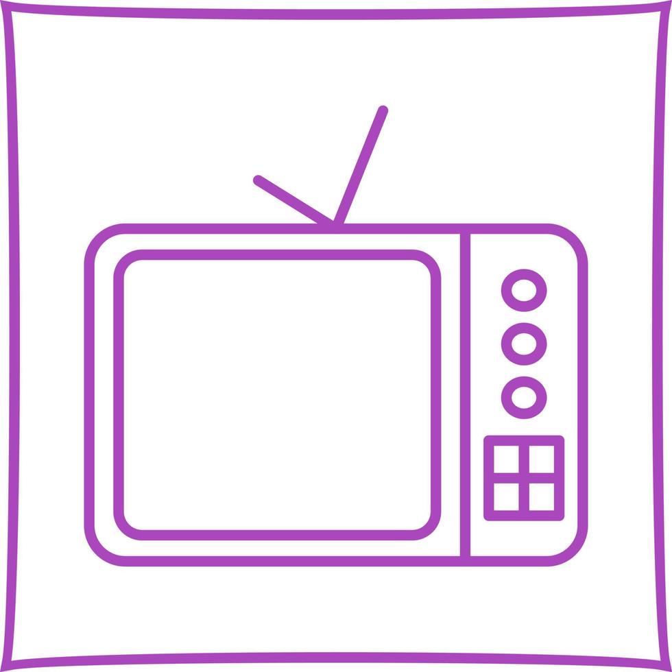 TV Set Vector Icon