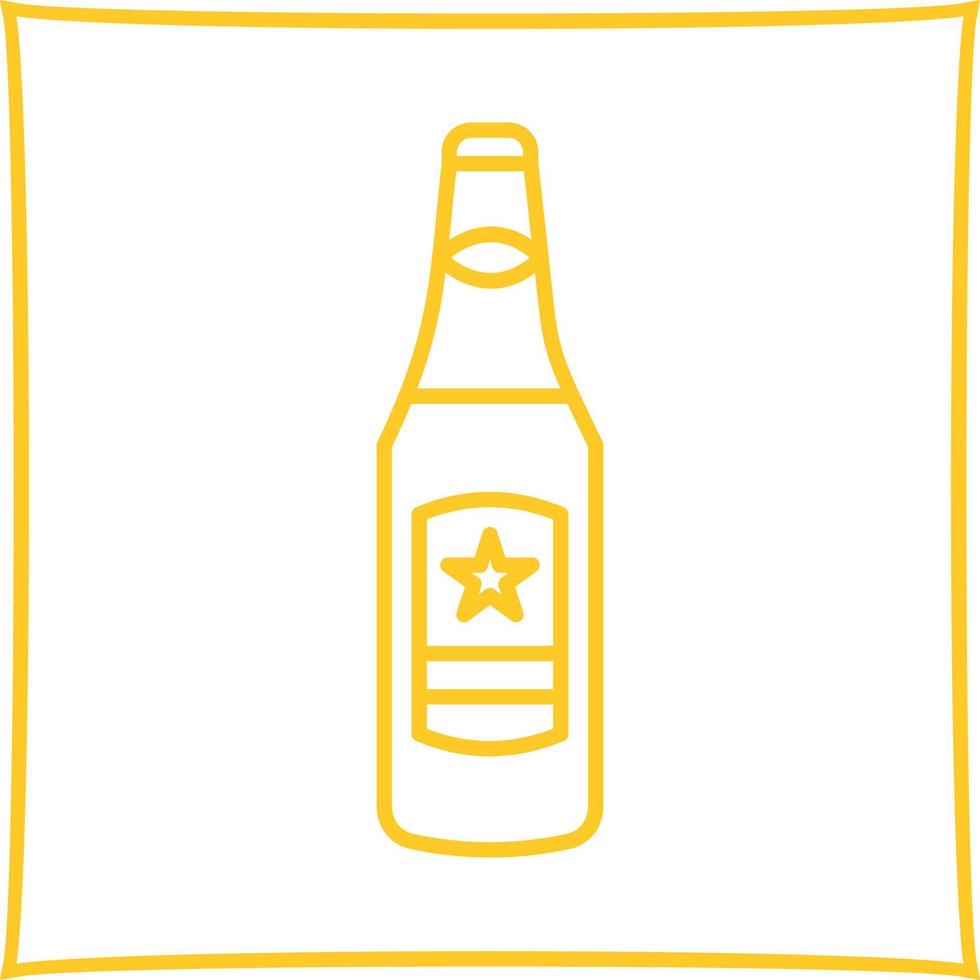 icono de vector de botella de cerveza