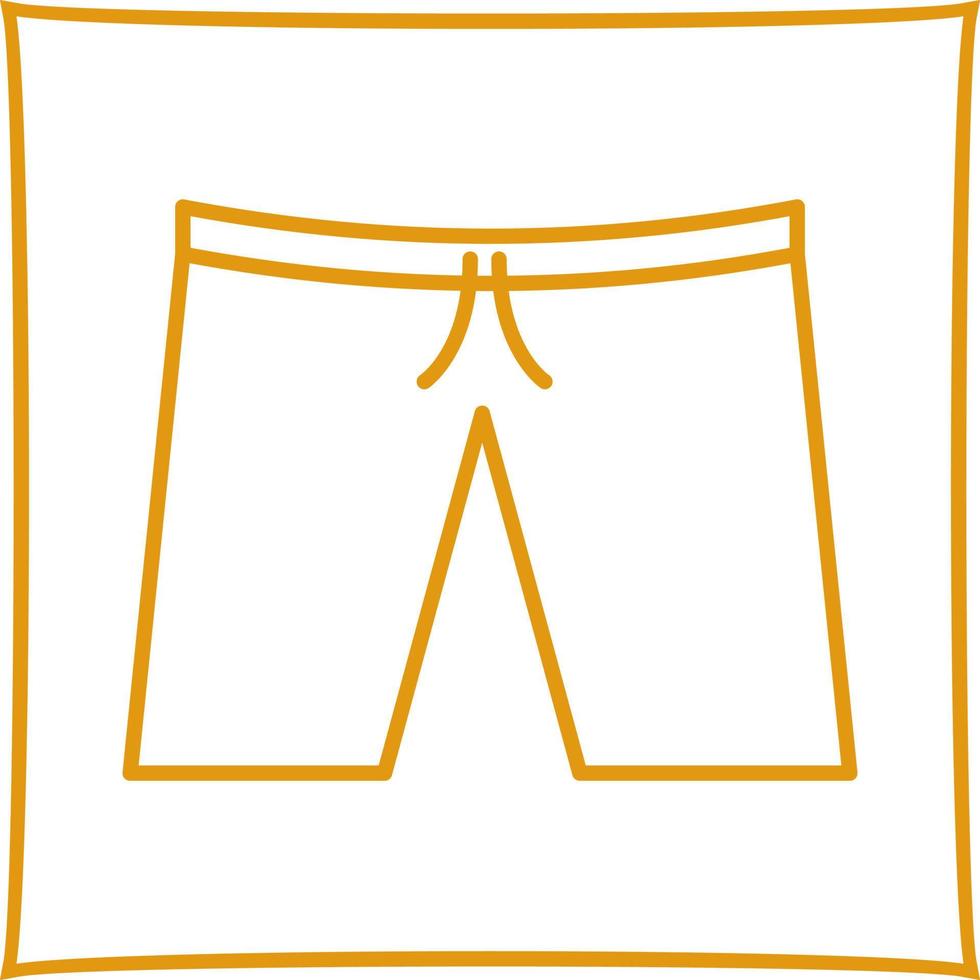 icono de vector de pantalones cortos