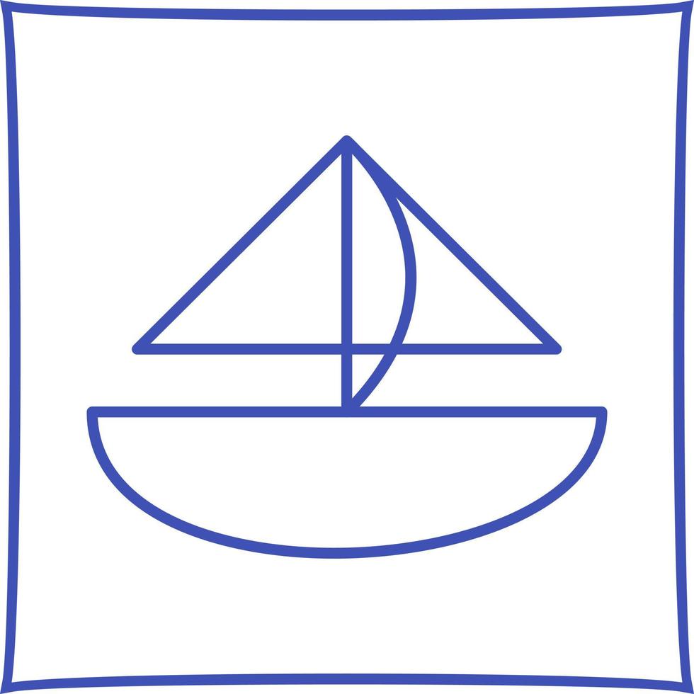 Small Yacht Vector Icon