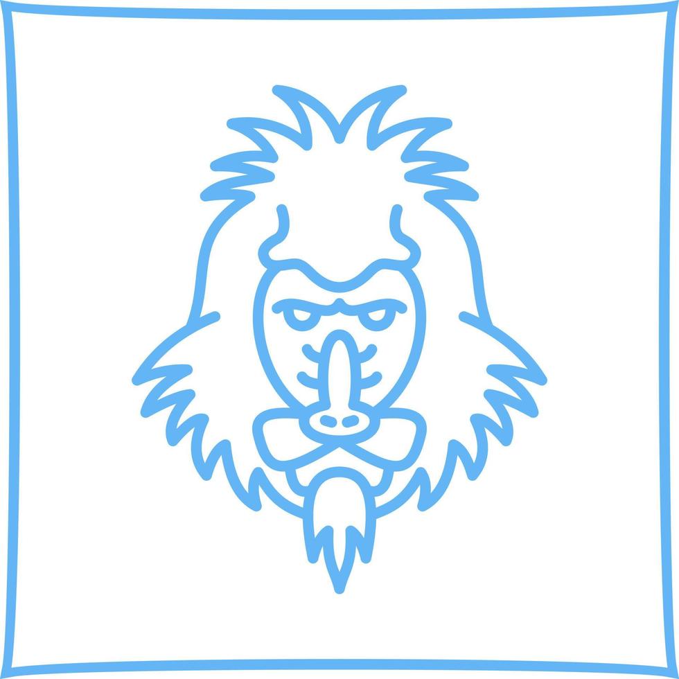 Mandrill Vector Icon