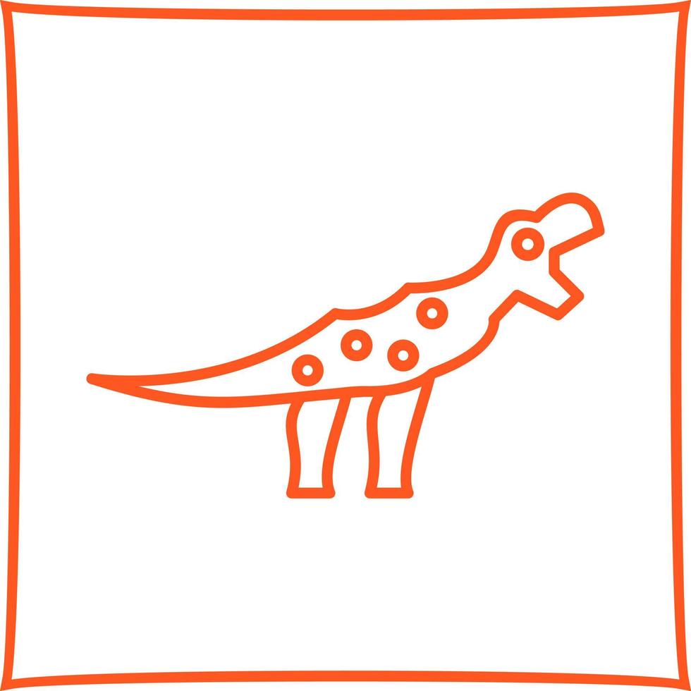 icono de vector de dinosaurio