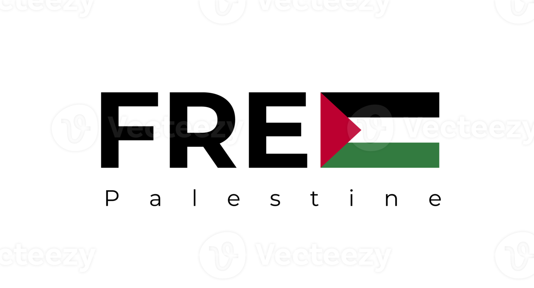 vrij gaz, vrij Palestina. vrij Palestina belettering achtergrond. vrij Palestina concept. transparant achtergrond. illustratie png