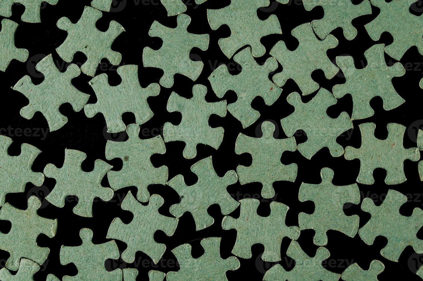 Green puzzle peaces photo