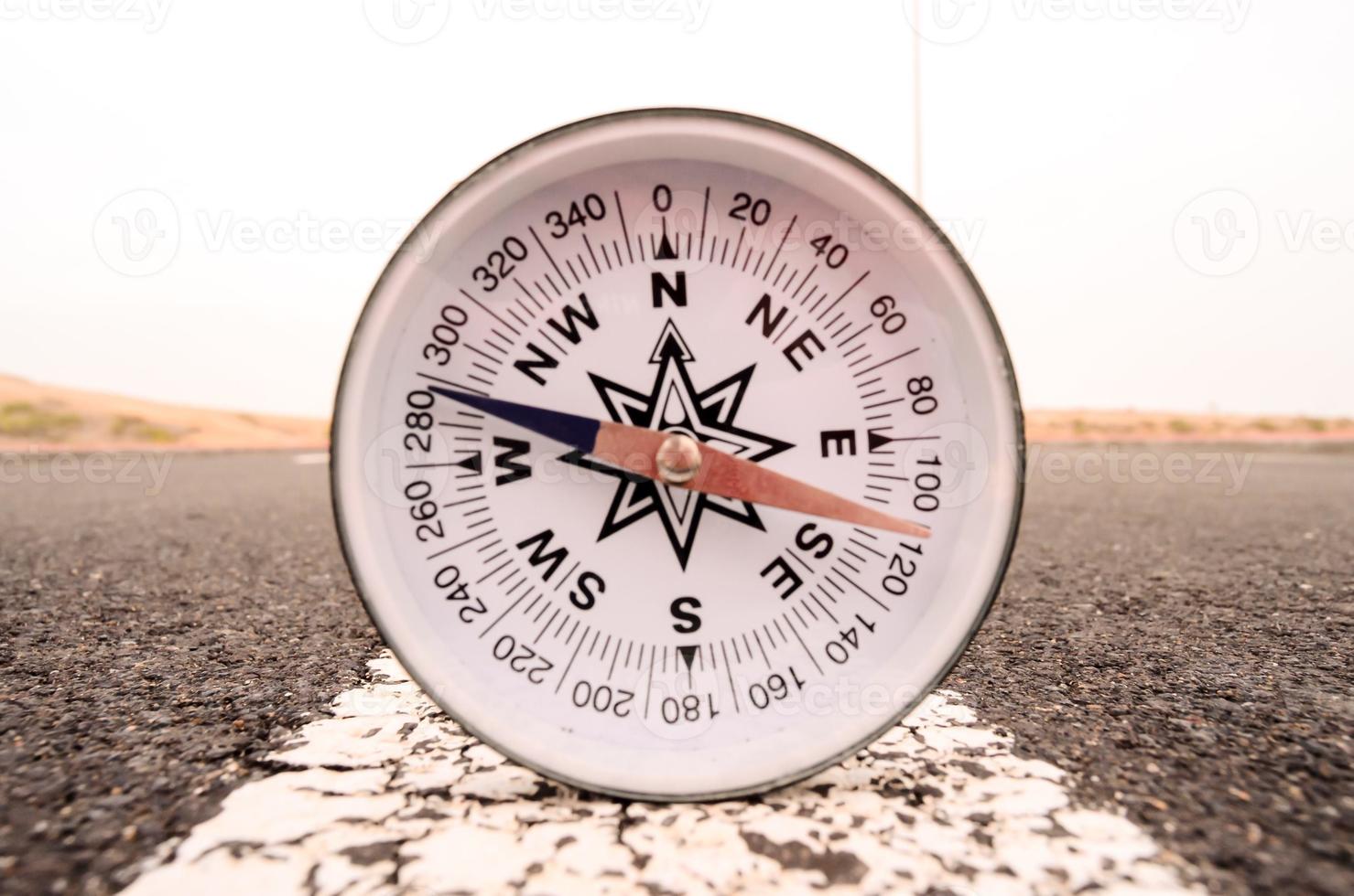 Compass on the road photo