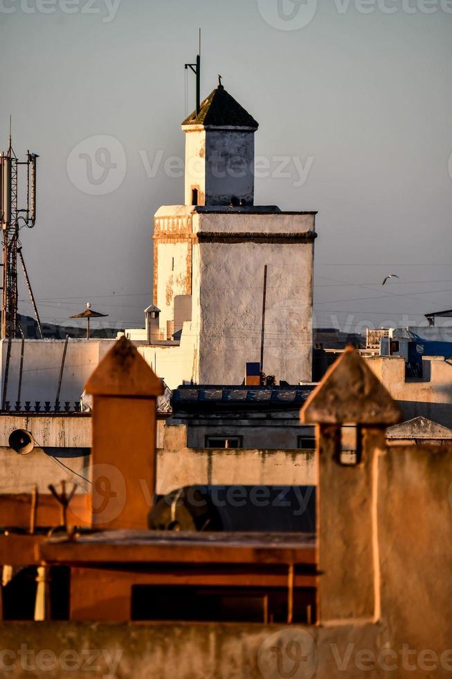 Buildings in Marrakech, Morocco photo