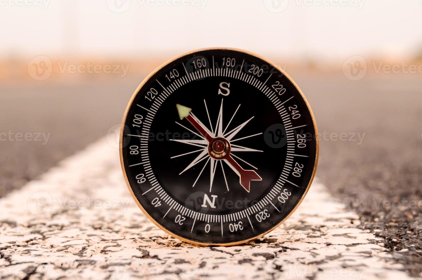 Compass on the road photo