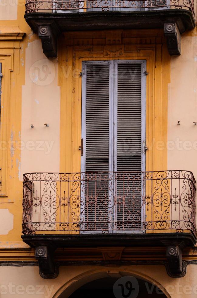 naranja ventana balcón foto