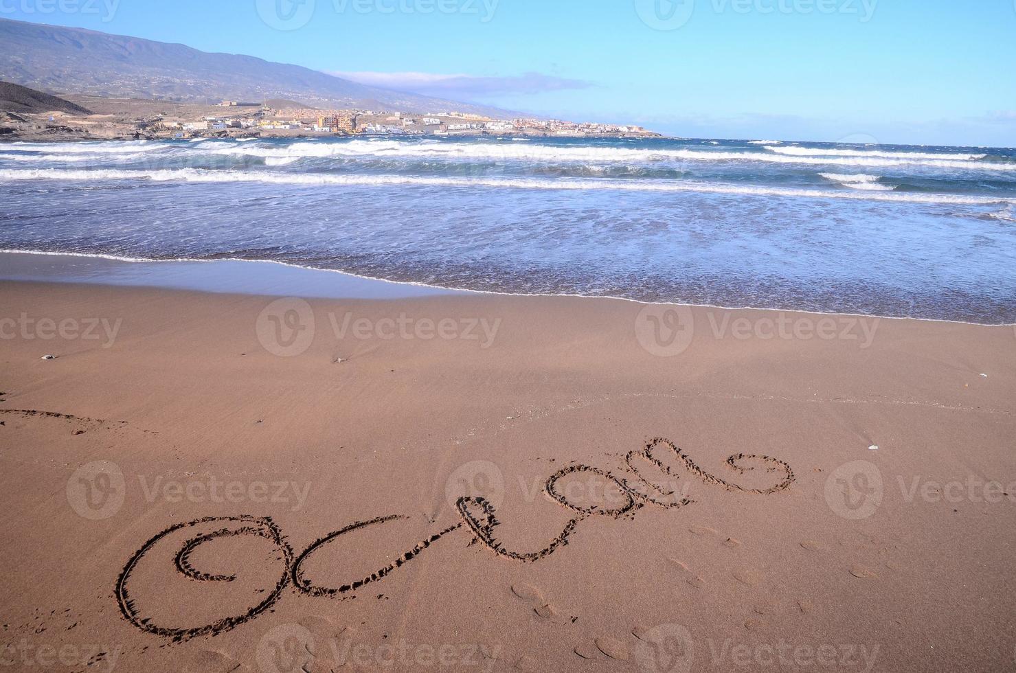 Scenic beach view photo