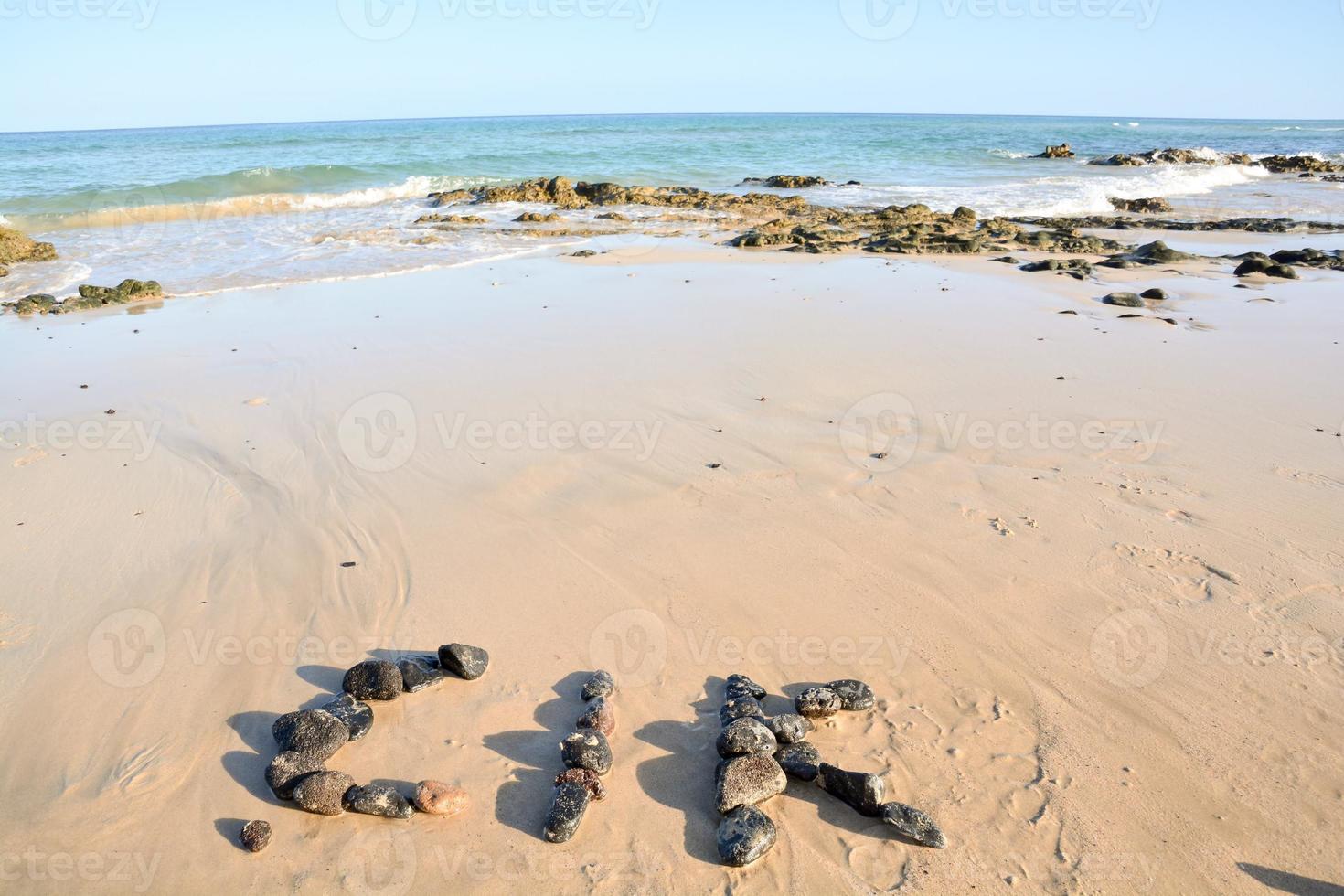 Scenic beach view photo