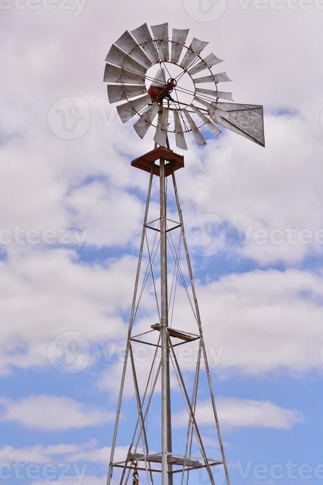 View with traditional windmill photo