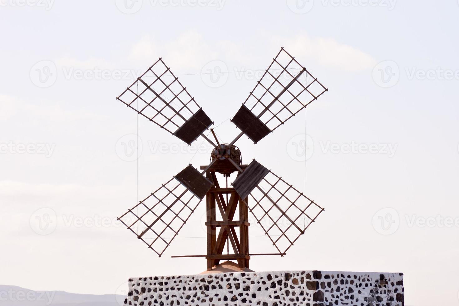 Small old windmill photo