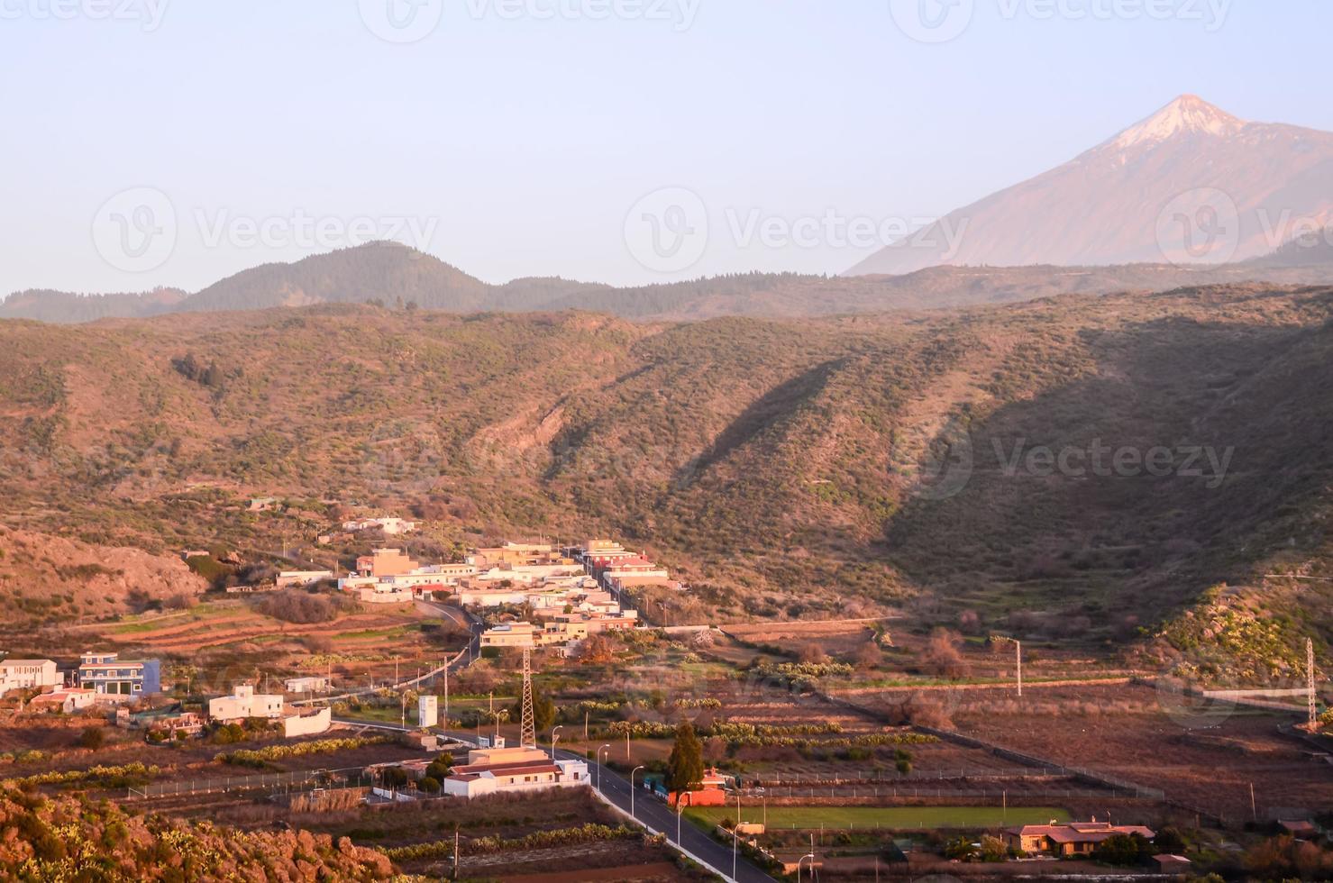 Scenic mountain landscape photo