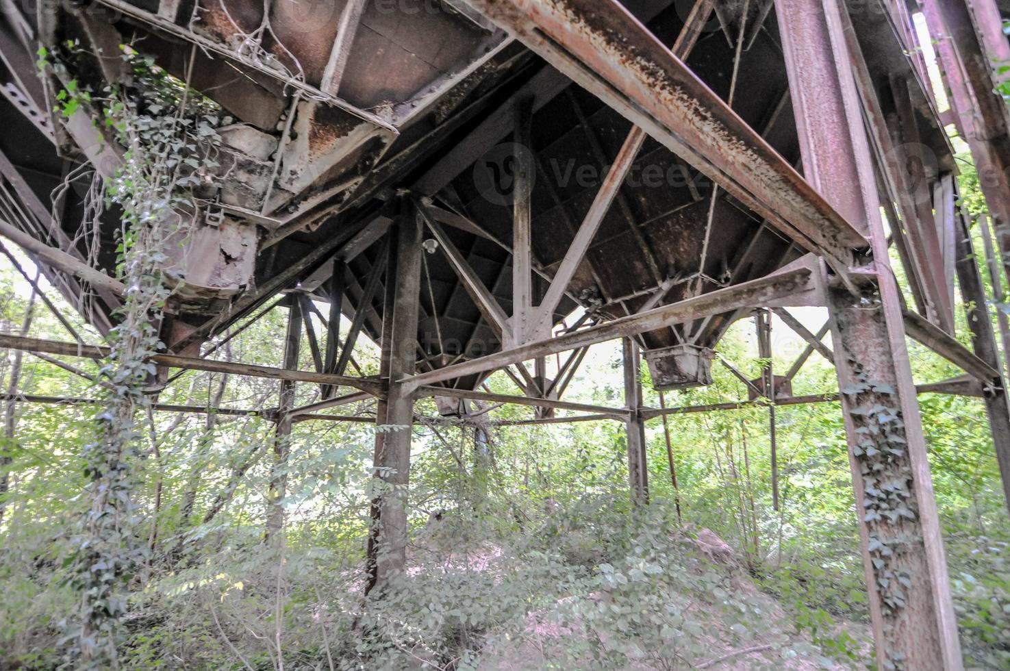 Abandoned industrial structure photo