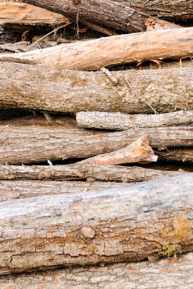 pila de Tablas de madera foto