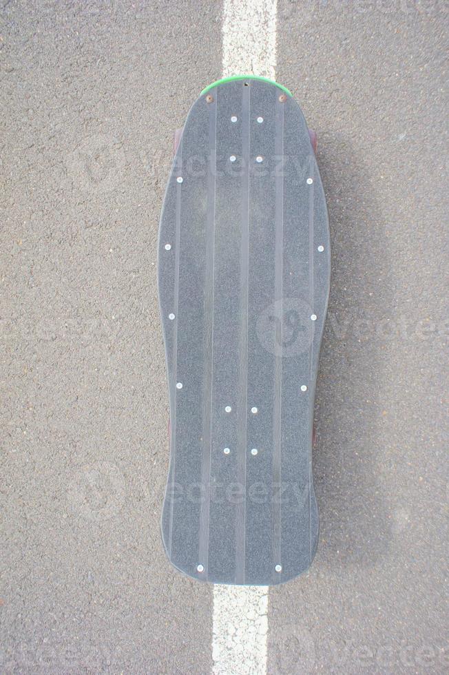 Skateboard on road photo