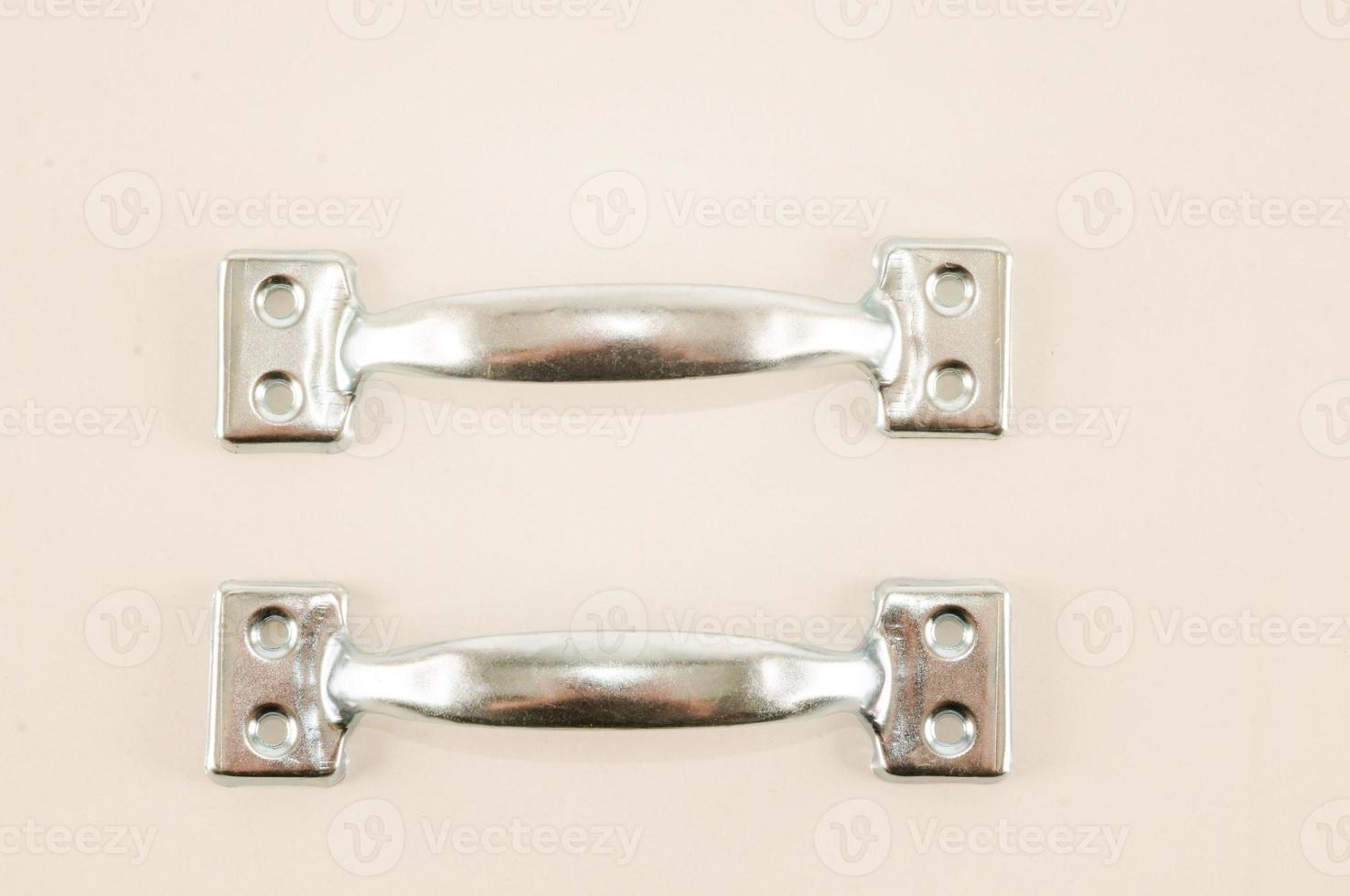 Window handles on white background photo