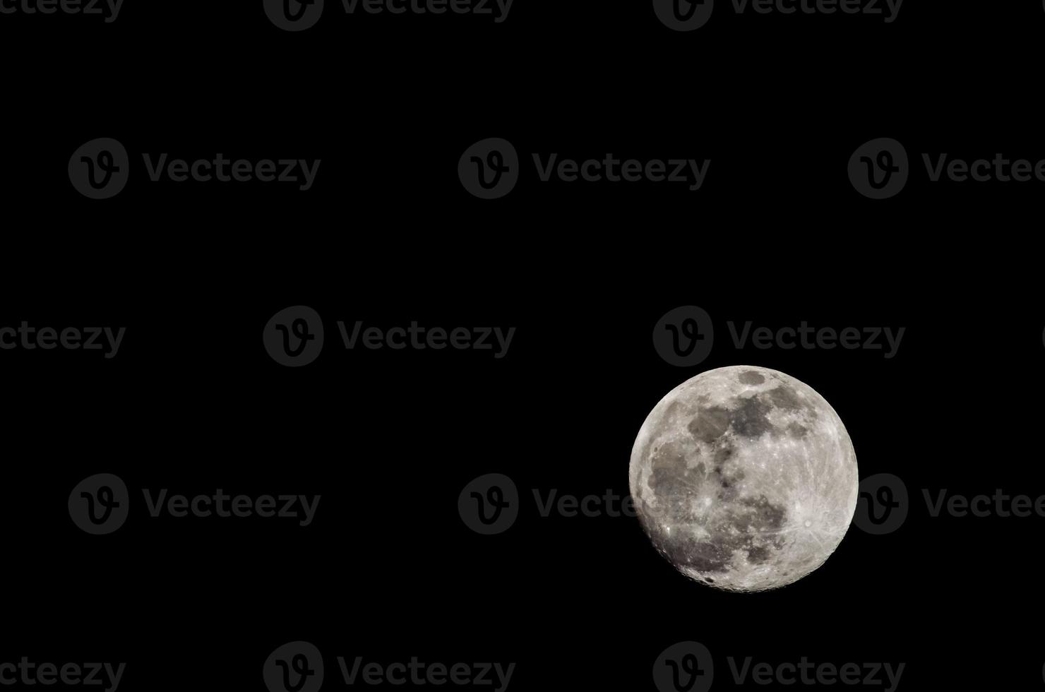 Moon on night sky photo