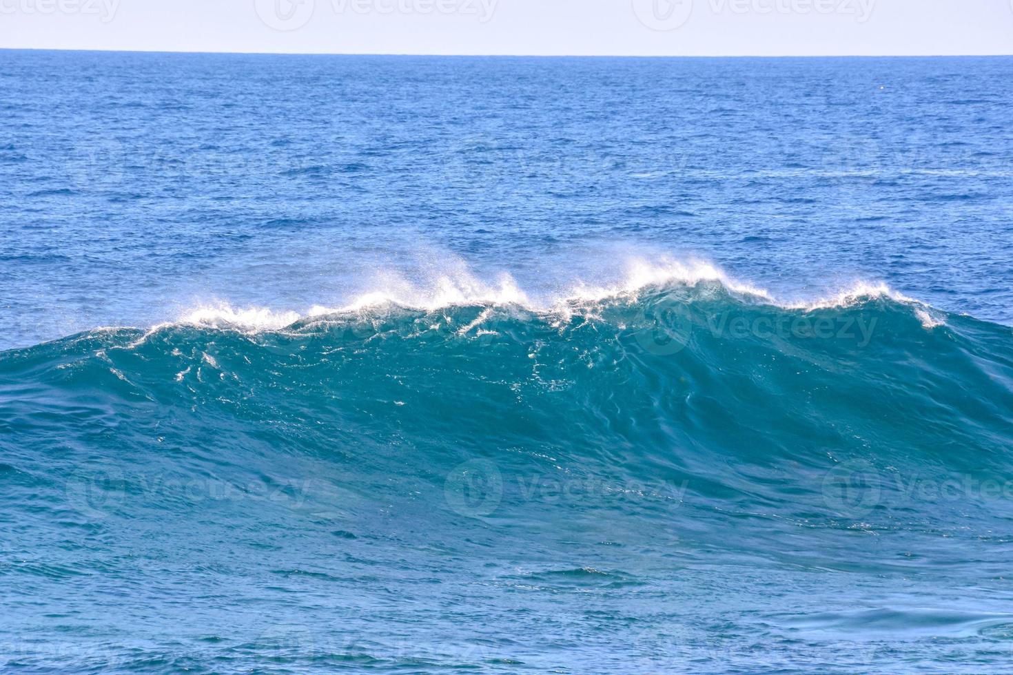 Blue ocean wave photo