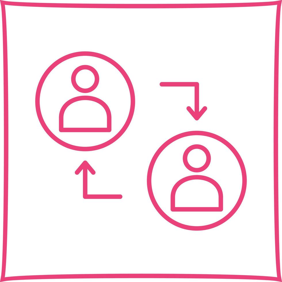 Connected Profiles Vector Icon