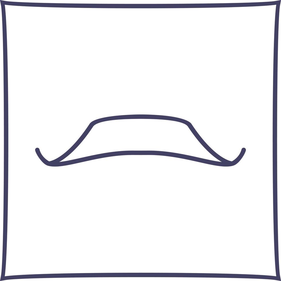 icono de vector de bigote