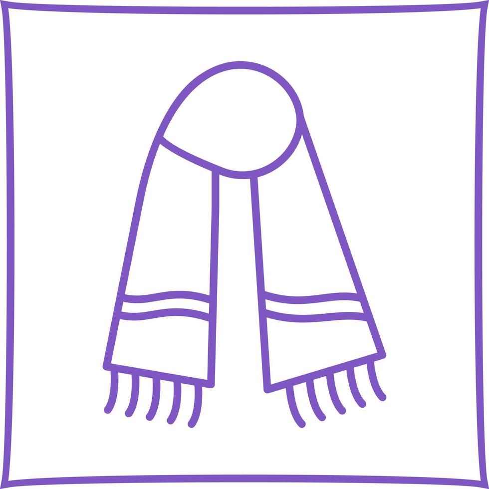 icono de vector de bufanda caliente