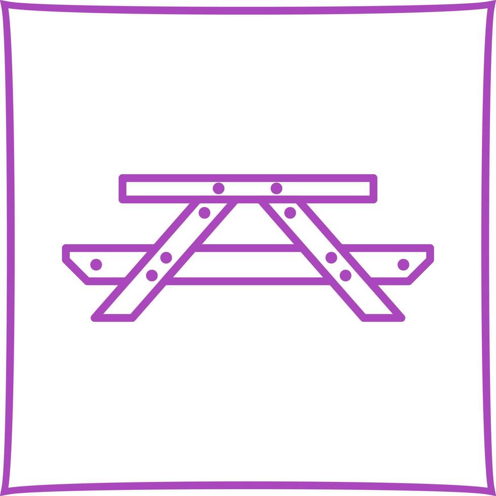 Picnic of Table Vector Icon