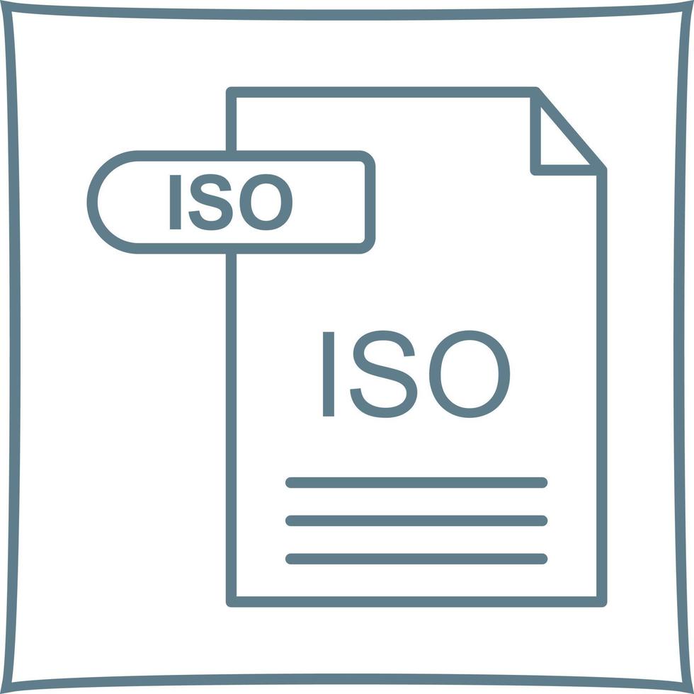 ISO Vector Icon