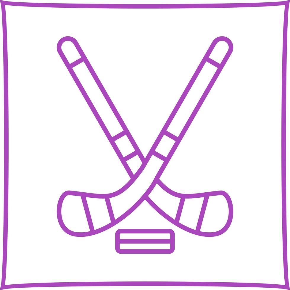 icono de vector de hockey sobre hielo