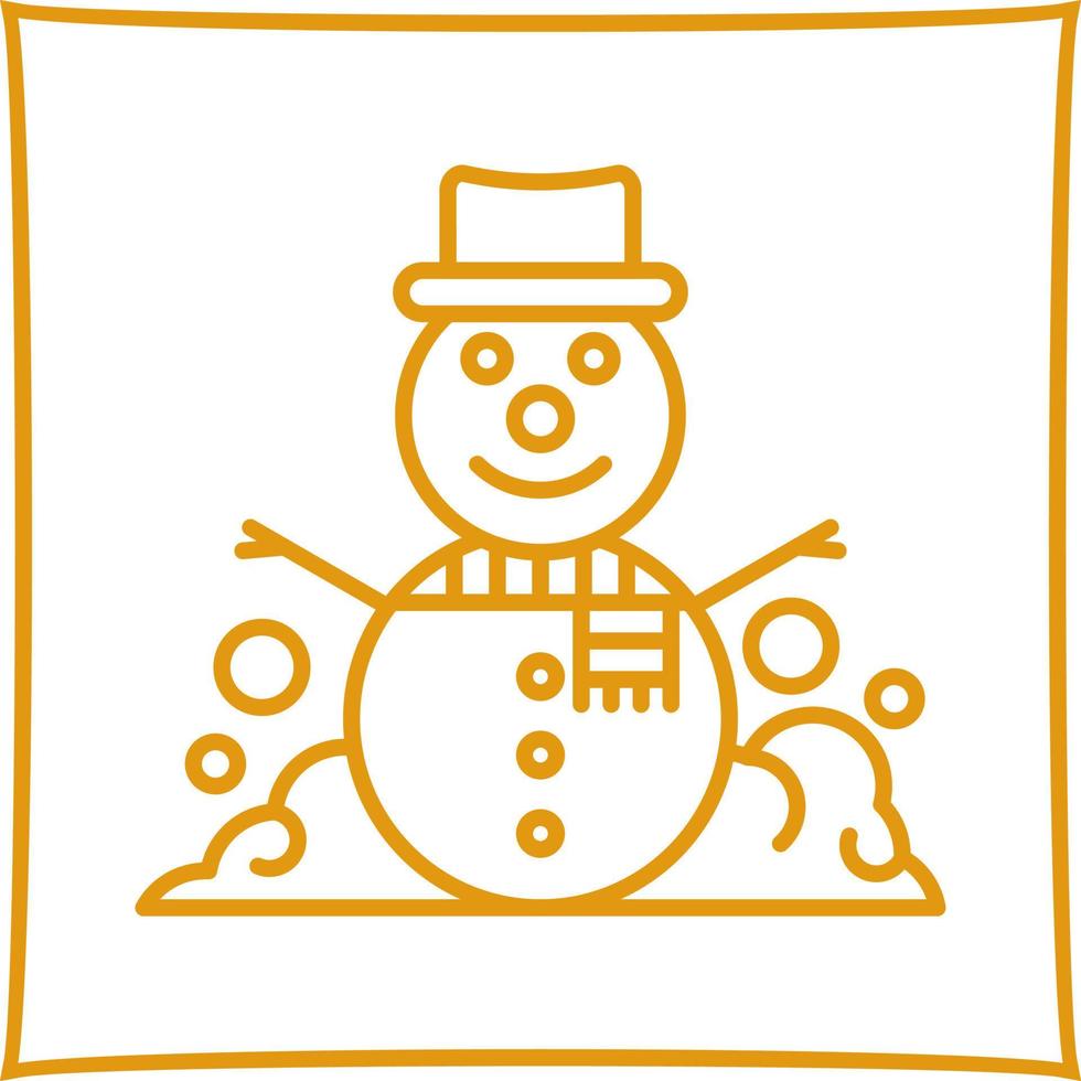 Snowman Vector Icon