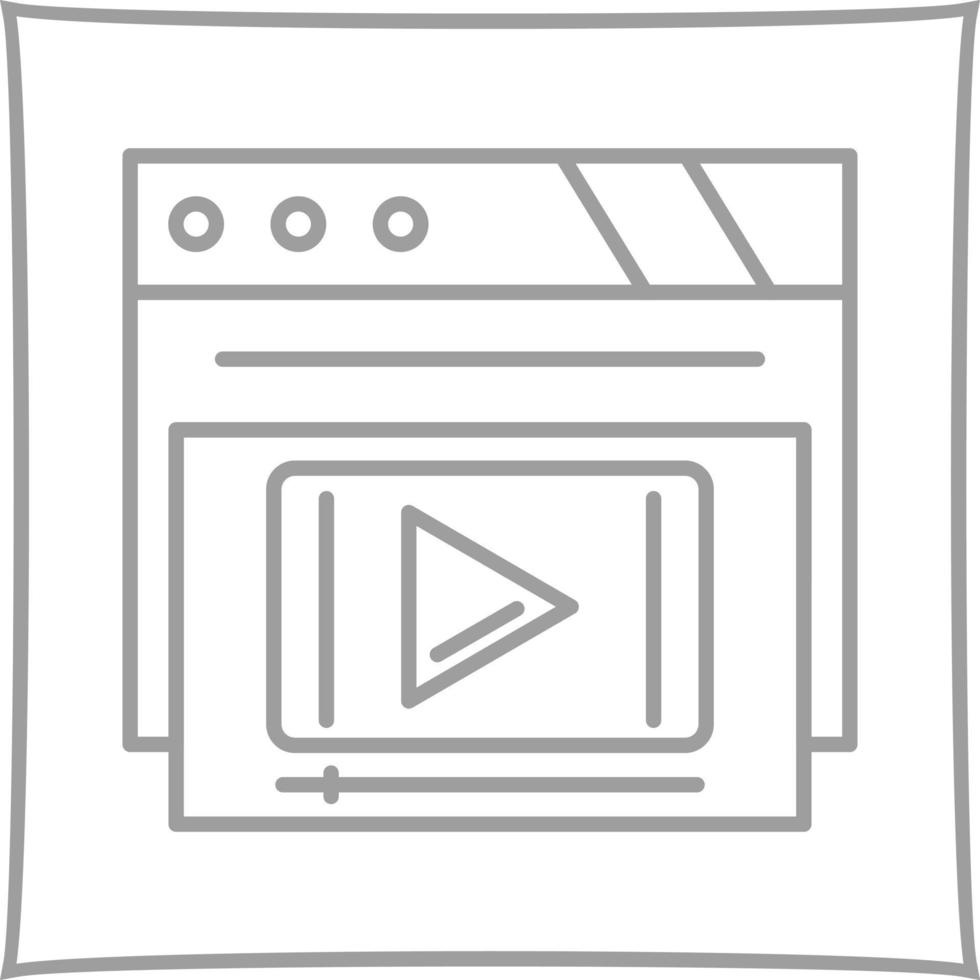 icono de vector de reproductor de video