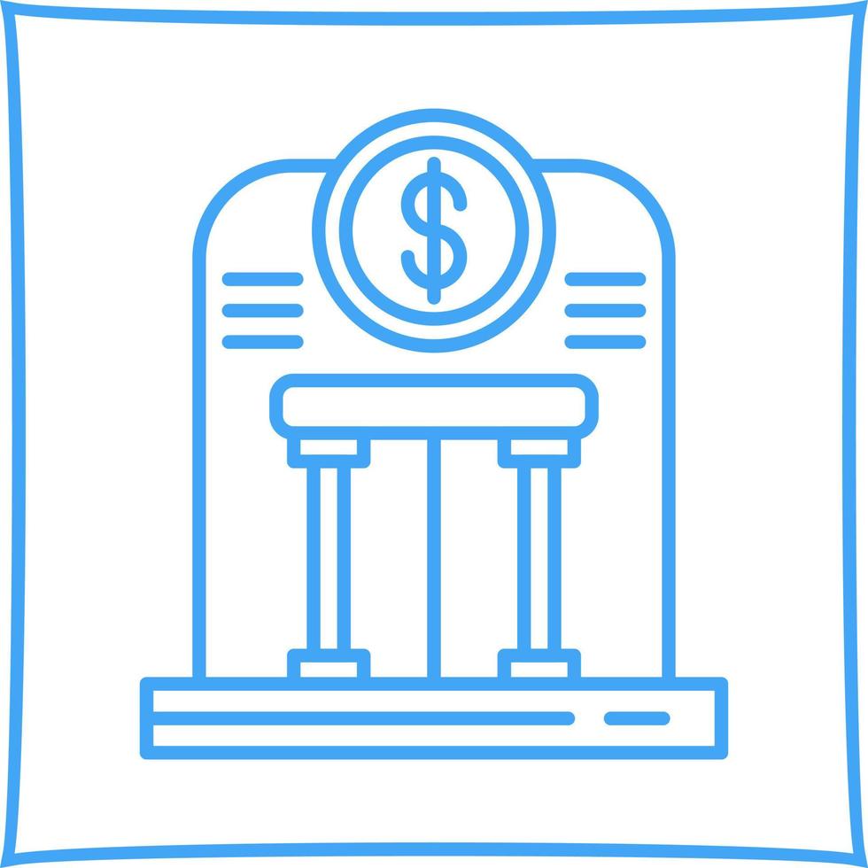 icono de vector de banco