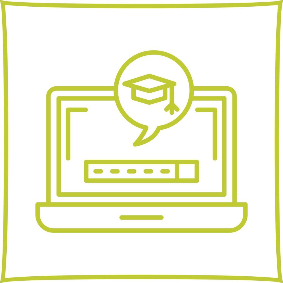 Digital Learning Vector Icon