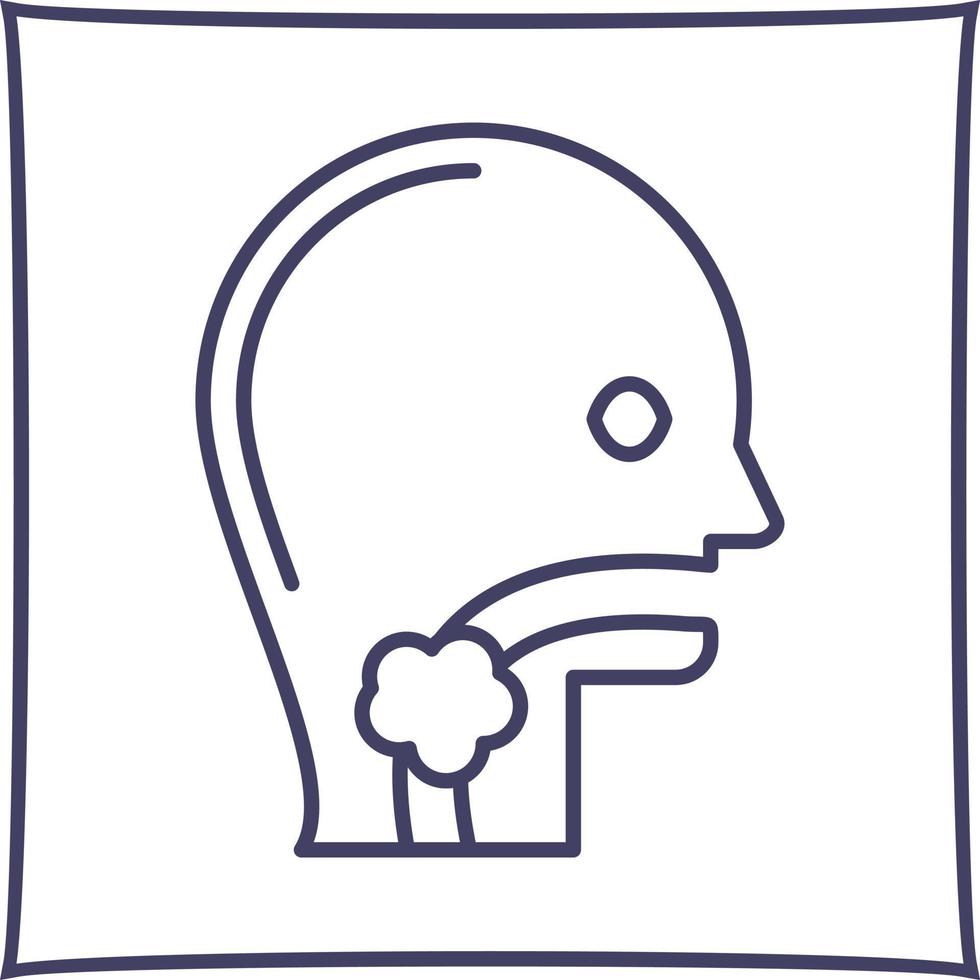 Throat Cancer Vector Icon