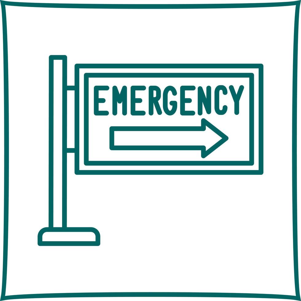 icono de vector de señal de emergencia