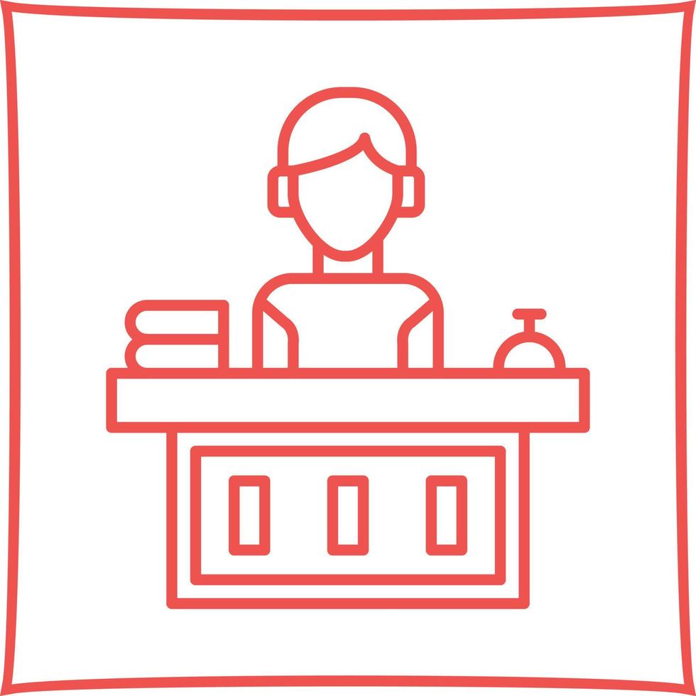 Office Reception Vector Icon