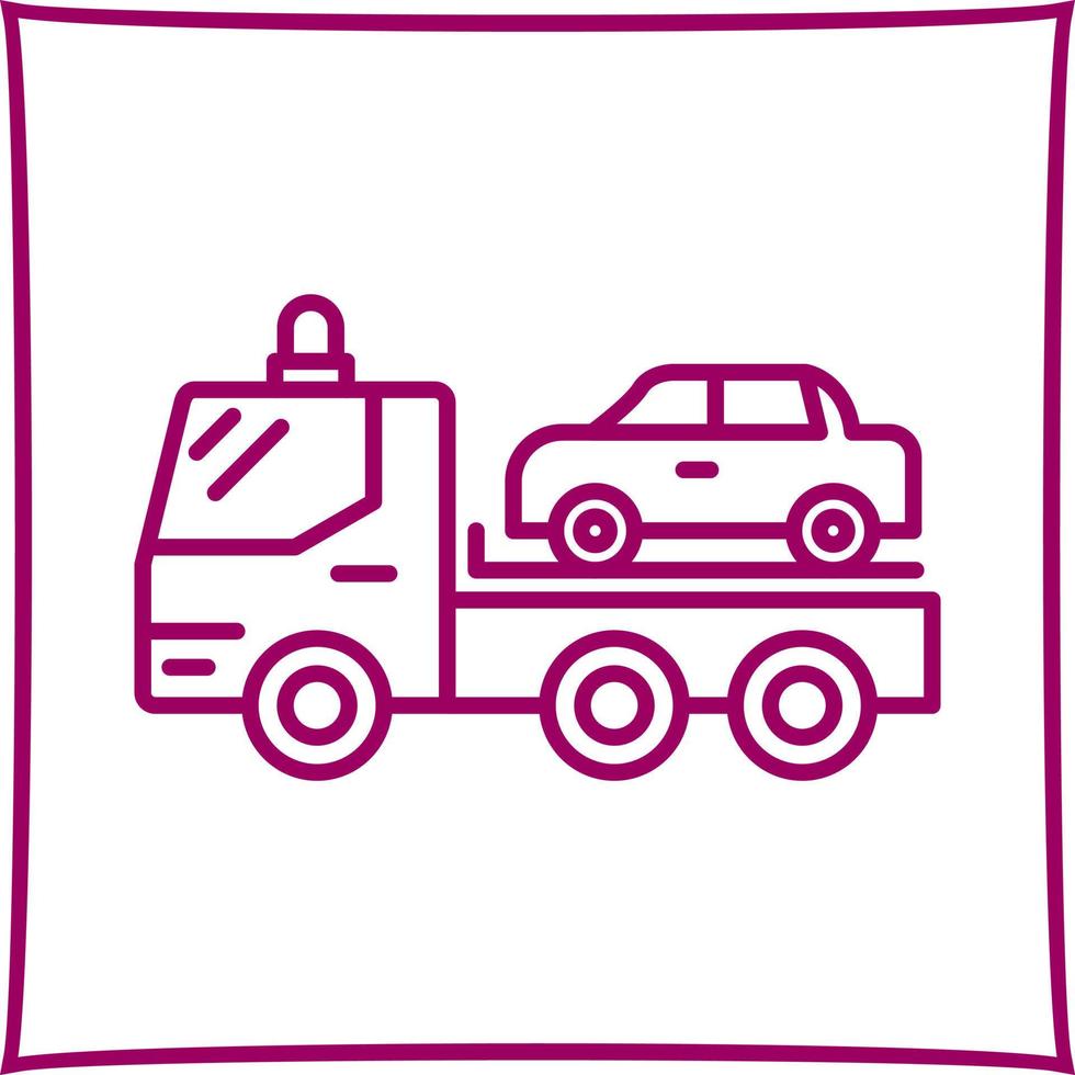 Tow Truck Vector Icon