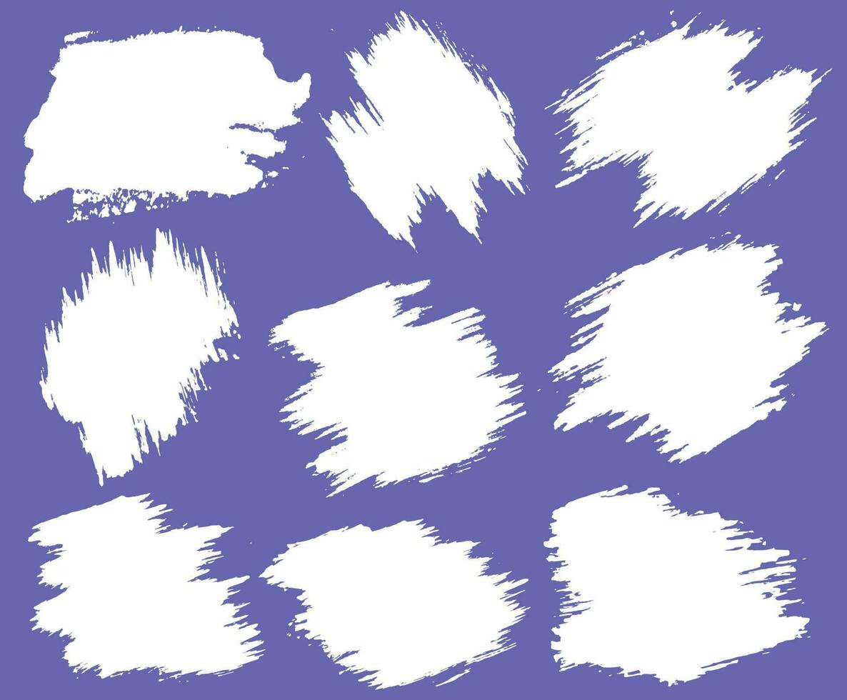Set of brush strokes vector