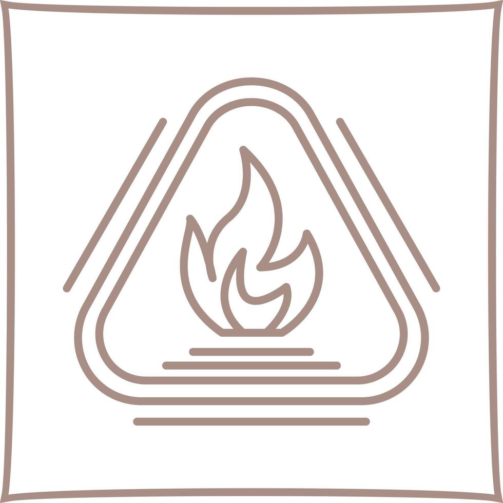 Caution Fire Vector Icon