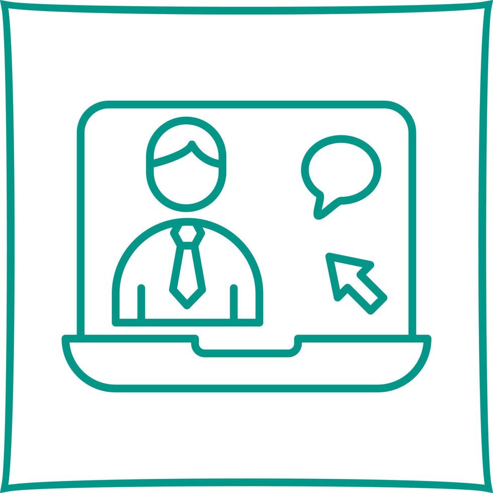 Online Interview Vector Icon