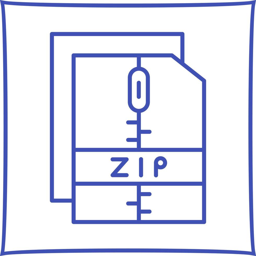 Zip File Vector Icon