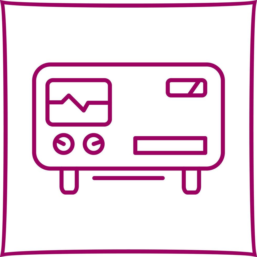 Oscillscope Vector Icon