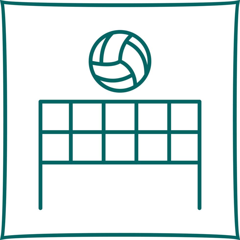 icono de vector de voleibol de playa
