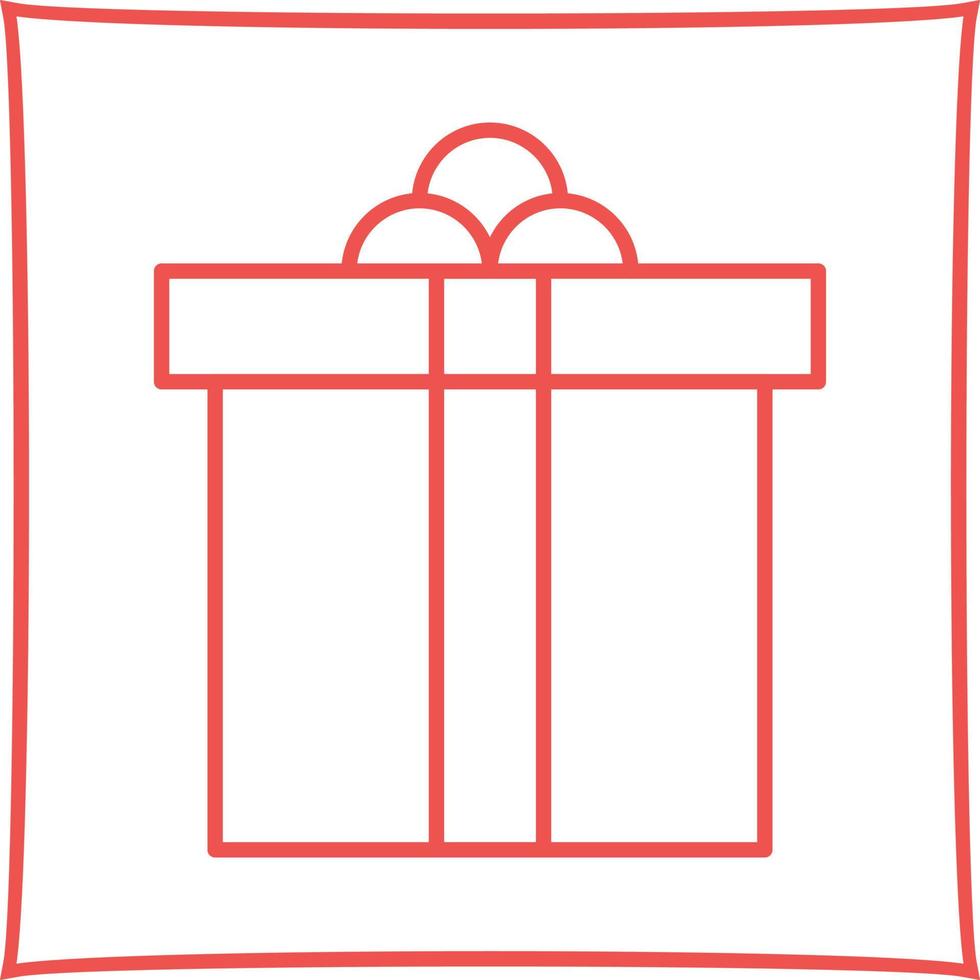 icono de vector de caja de regalo